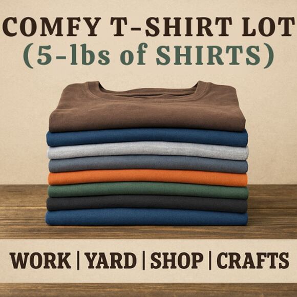 🔥 Random Tee Shirt Lot • Worn-In & Comfy • Work | Lounge | Craft | Play - Picture 1 of 1